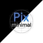 Pix-Minimal BlackWhite Icons MOD APK icon